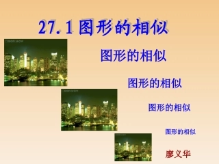 图形的相似 ()