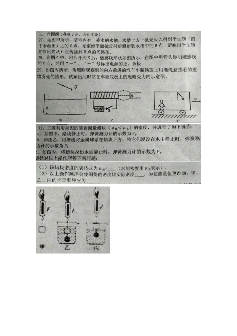 2016各次考试学生错题集_第3页