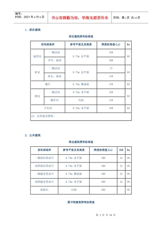 照明标准值下载-照明设计网-电子,电工技术,照明技术,l