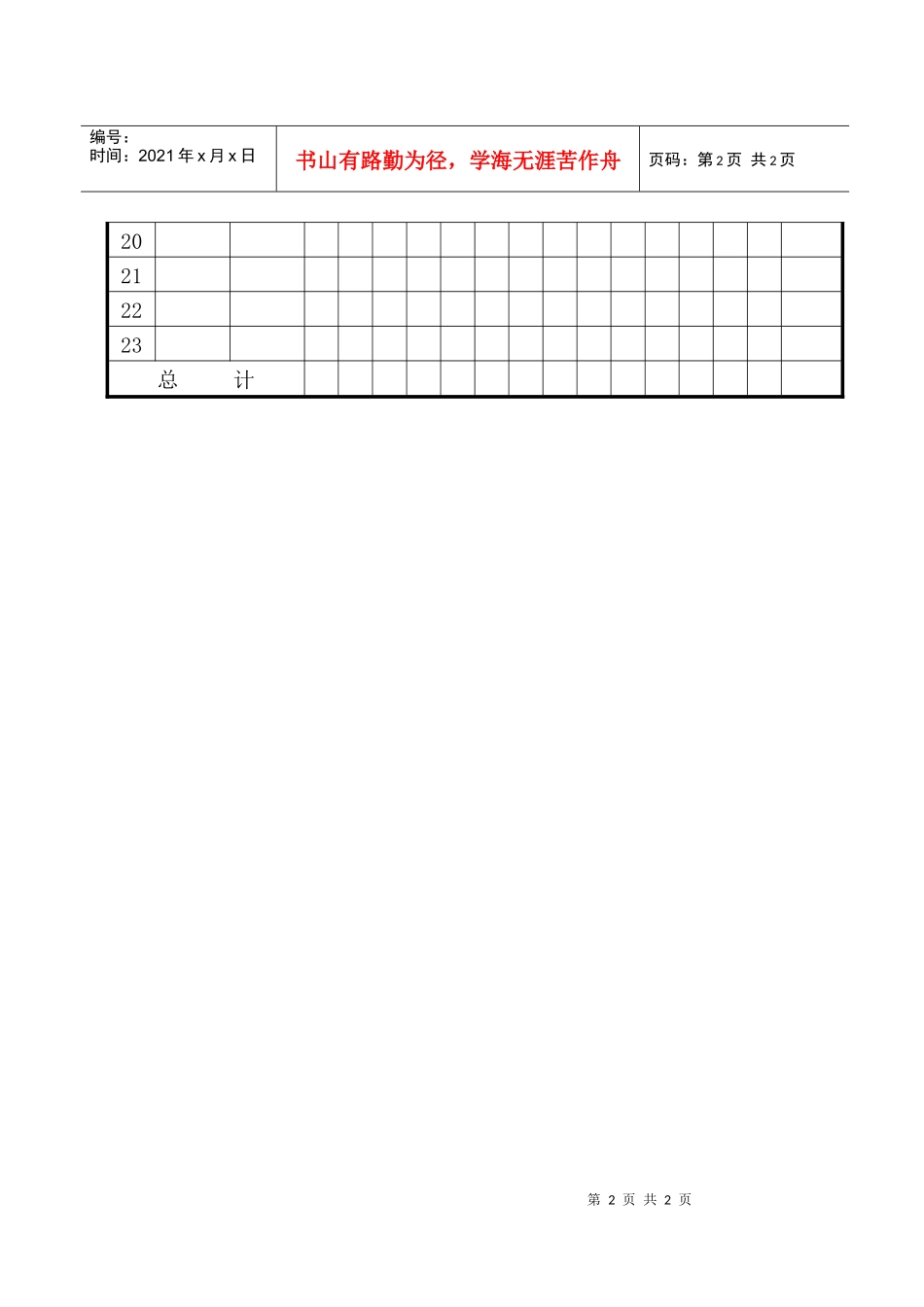 A11年度产品别生产预测表_第2页