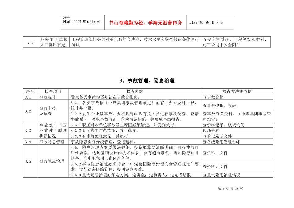 化工生产企业安全管理检查表_第3页