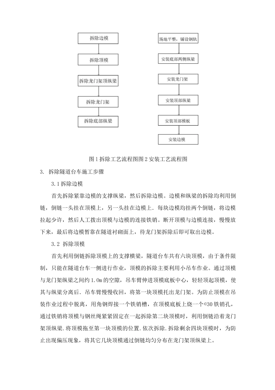 隧道台车安装及其拆除方案计划_第2页