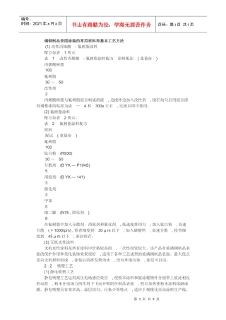 璃钢制品表面涂装的常用材料和基本工艺方法