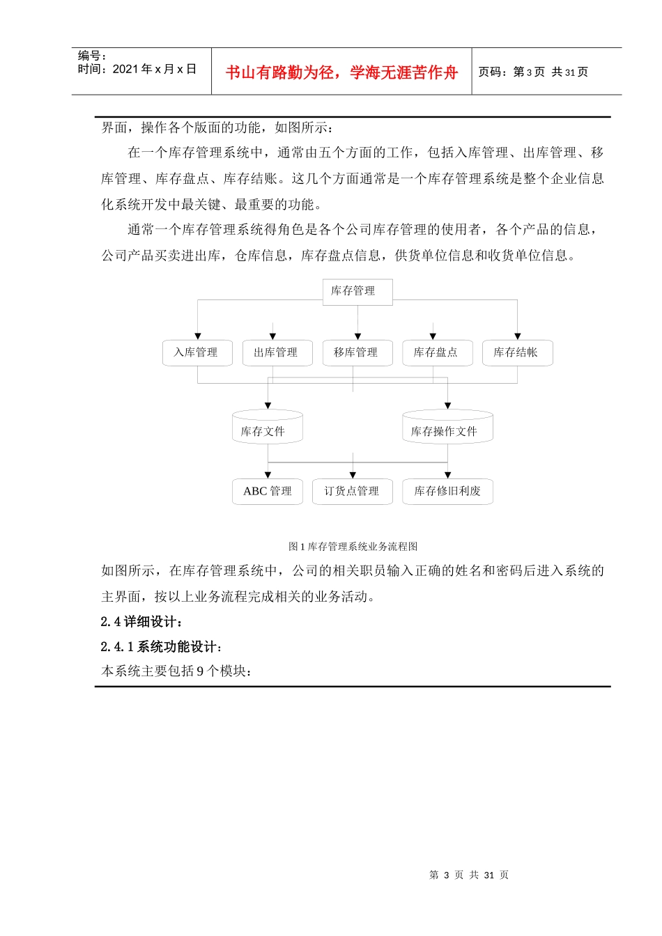 库存管理系统开发java课设含可运行程序_第3页