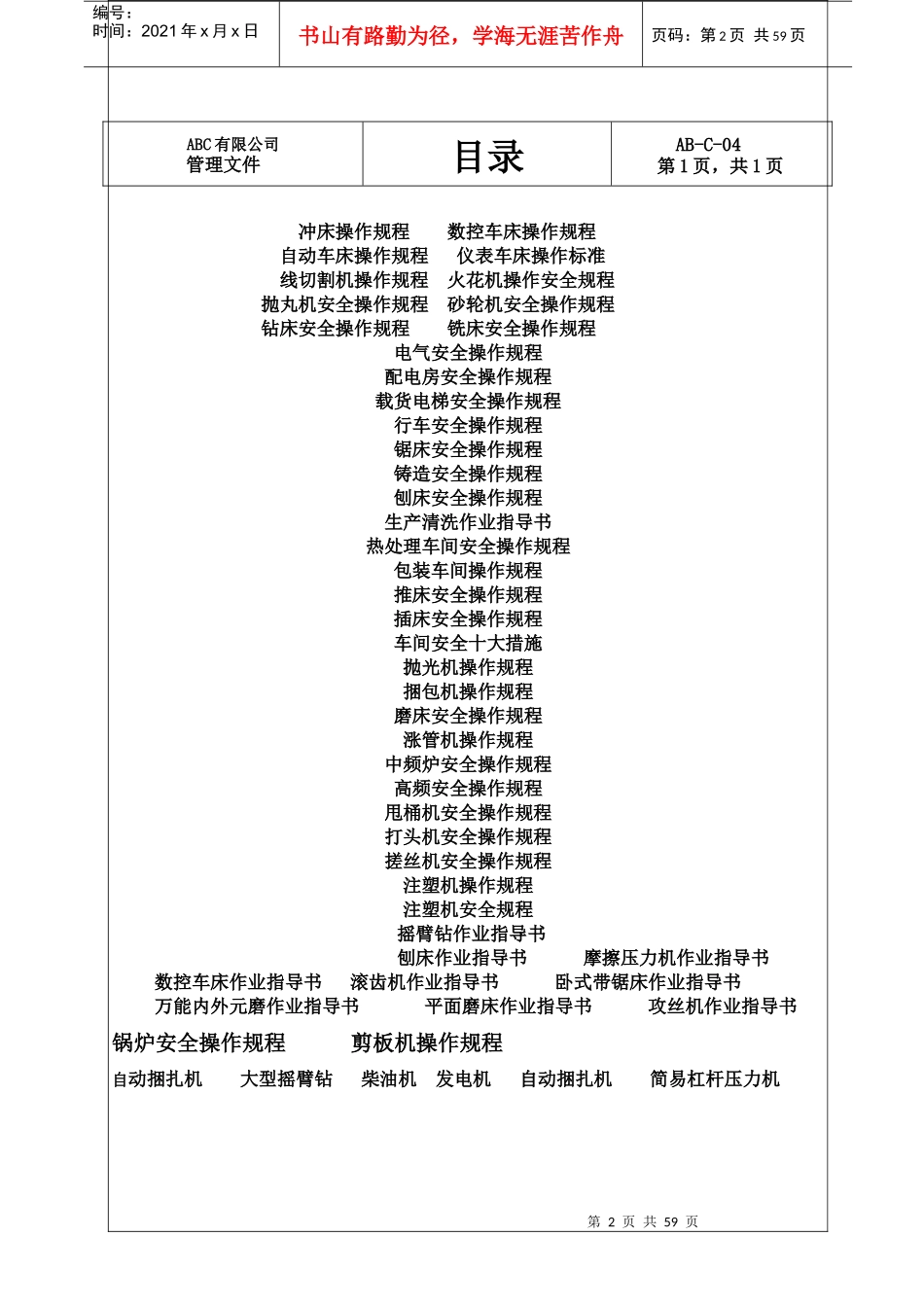 各种设备操作规程_第2页