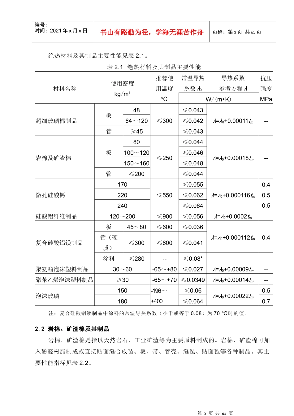 SEPM设备和管道隔热材料及其厚度选用规定_第3页