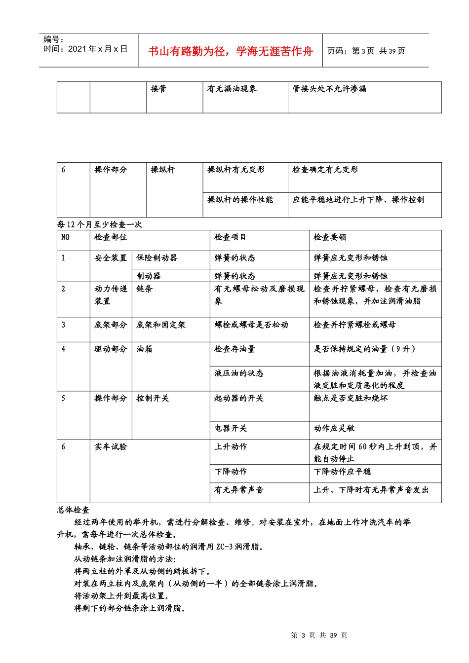 汽修常用设备维护保养手册_第3页