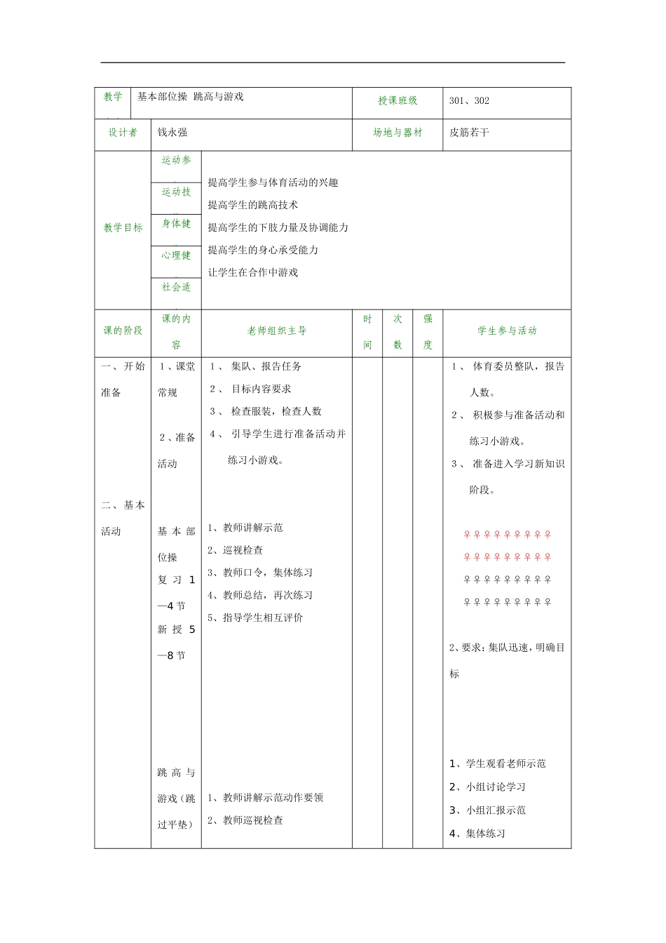 基本部位操跳高与游戏_第1页
