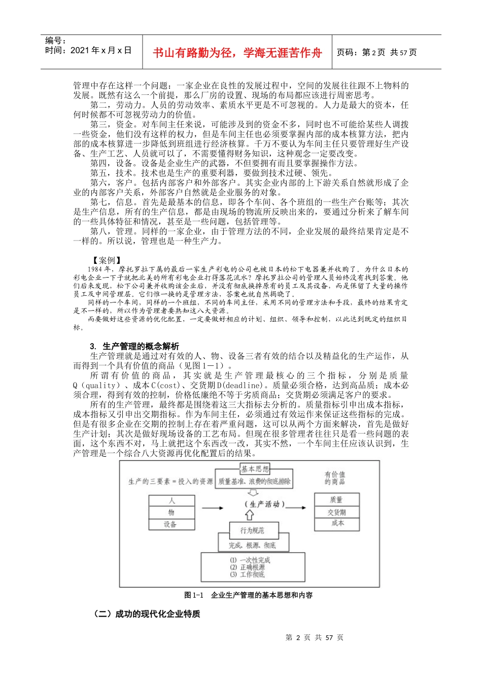 一线生产车间主任管理训练教程_第2页