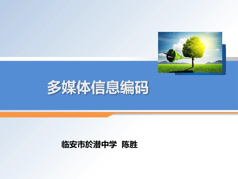 多媒体信息编码_第1页