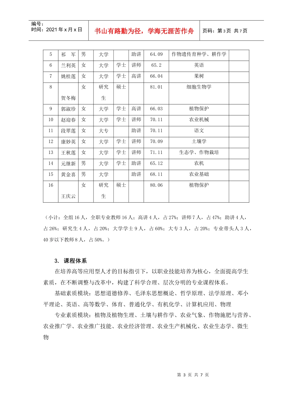 作物生产技术特色专业建设规划doc-农作物特色专业建设规_第3页