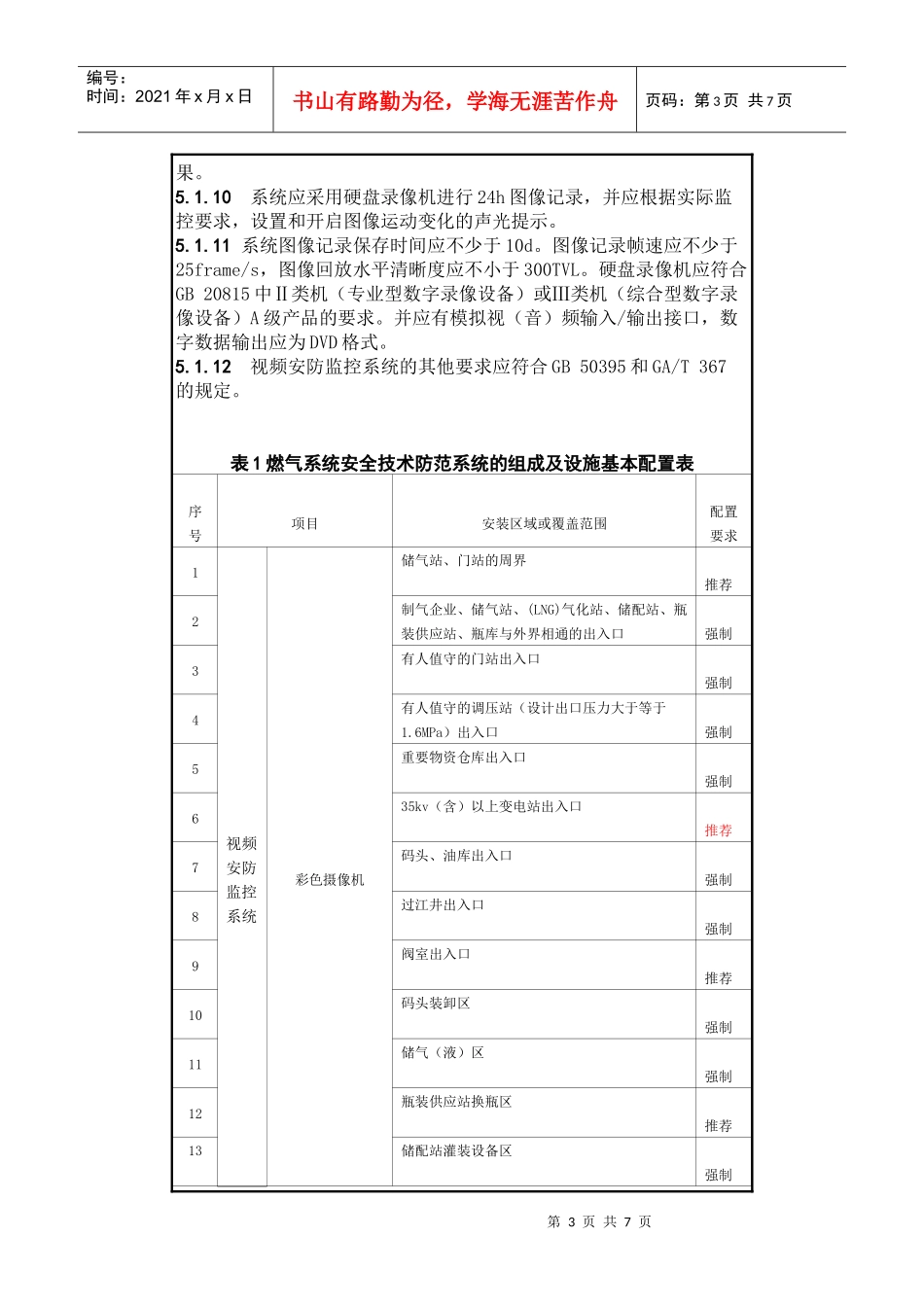 市质量技术监督局发布上海市地方标准《重点单位重要部位安全技术_第3页