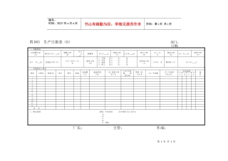 D03B生产日报表（B）