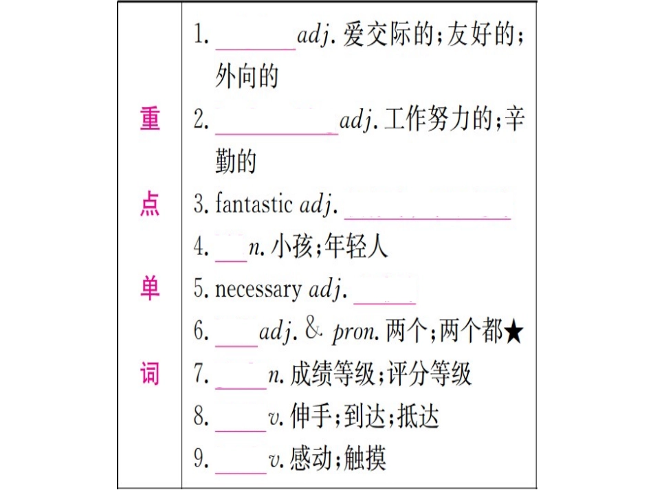 八年级上册units3-4（37图片）_第2页