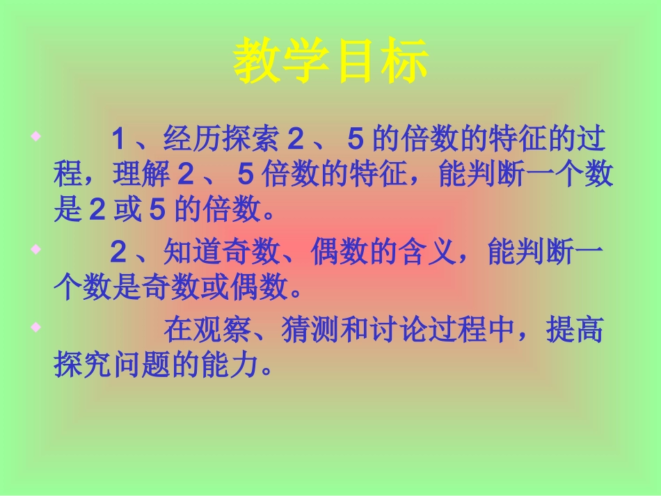 新课标人教版数学五年级下册《因数与倍数》课件_第2页