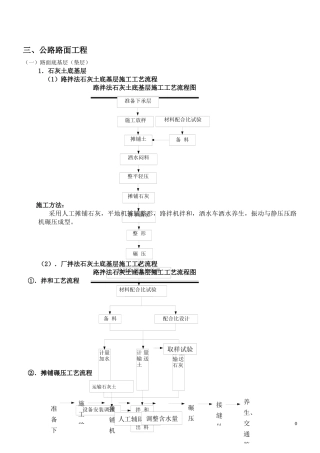 土建工程施工工艺流程框图汇总