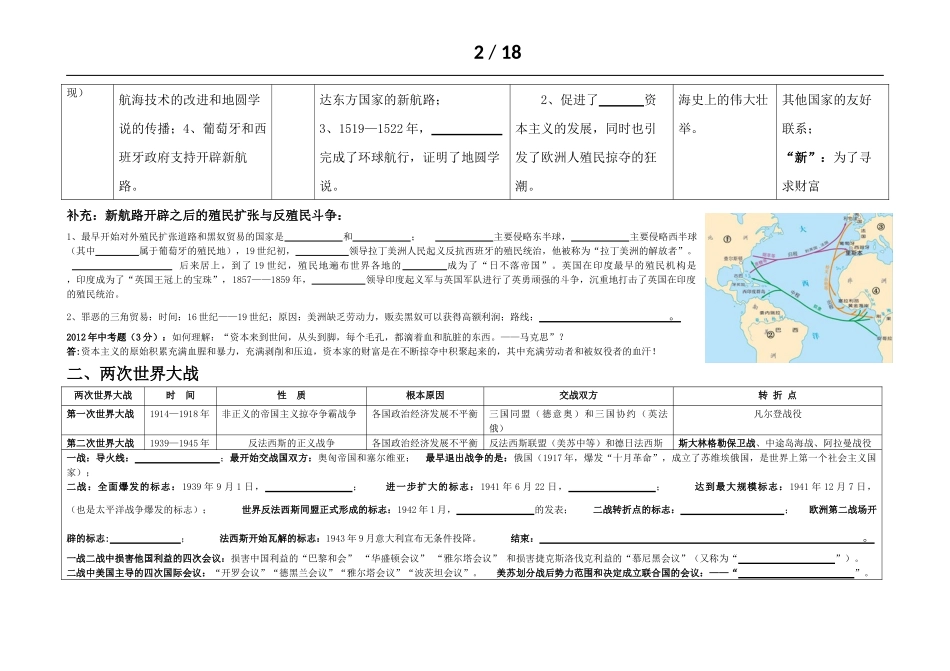 初三中考历史复习资料——备战中考_第2页