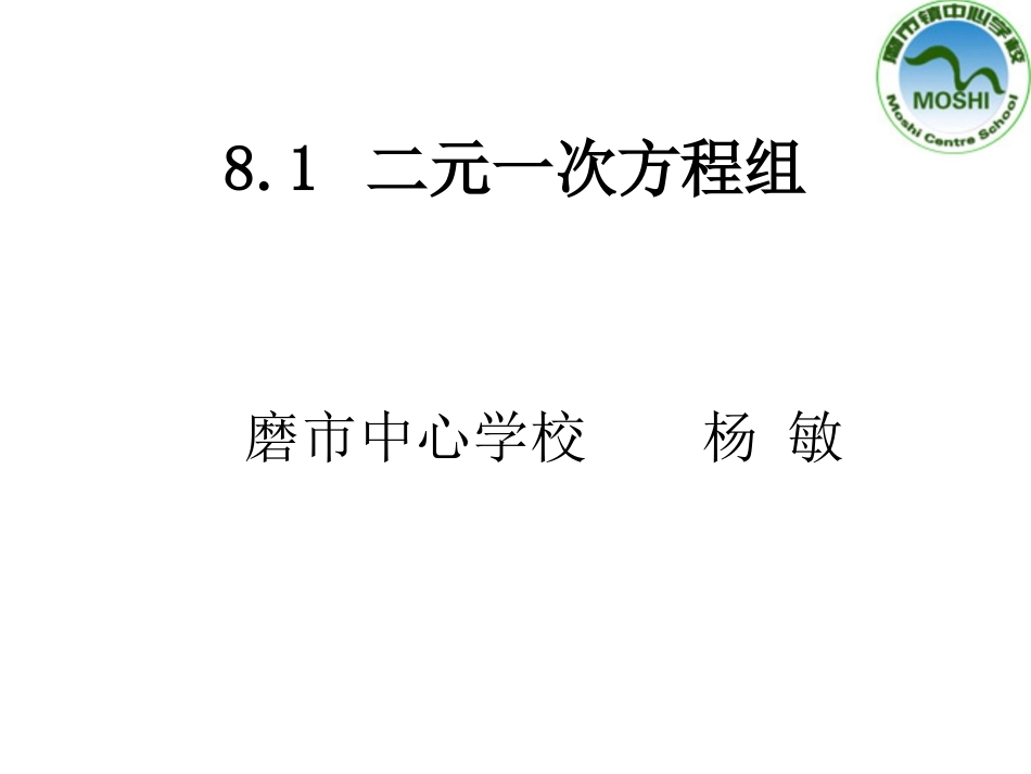 二元一次方程组_第1页