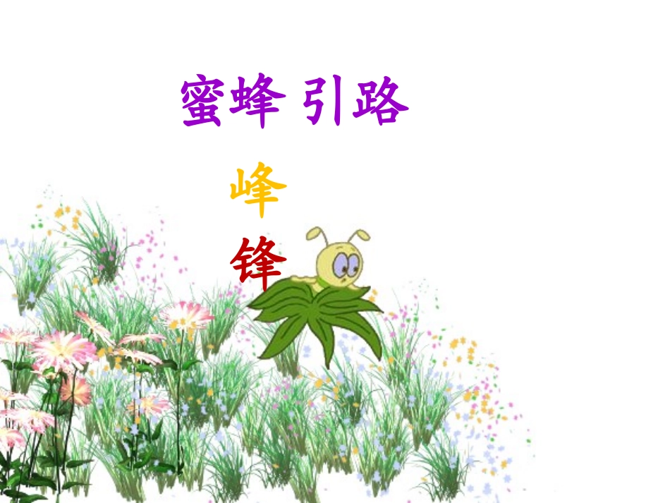 蜜蜂引路PPT_第3页