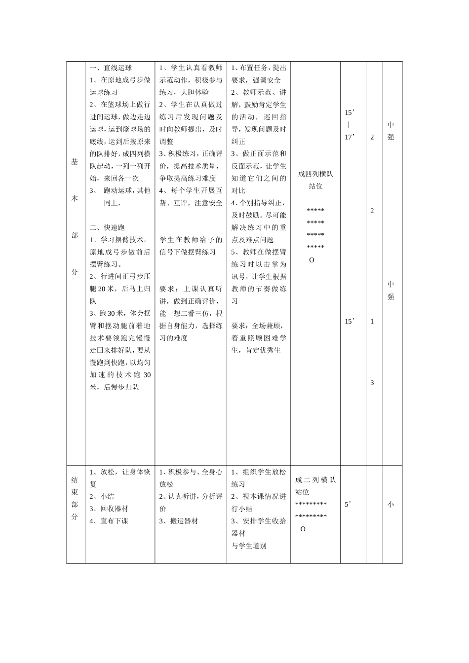 《快速跑、篮球》教案_第2页