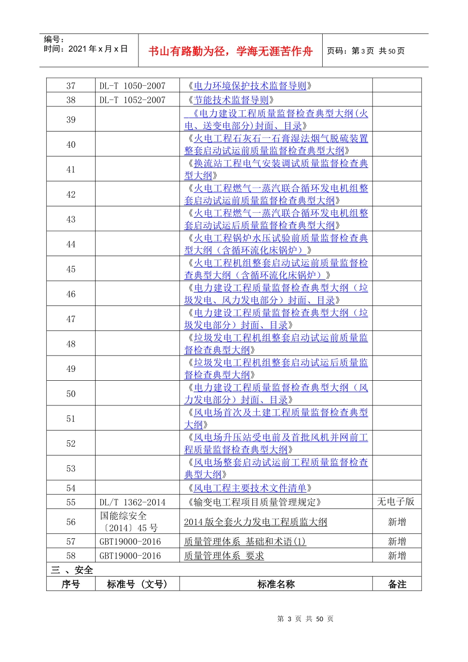 2017版工程常用施工技术标准清单_第3页