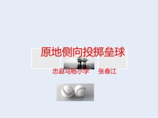 投掷垒球课件