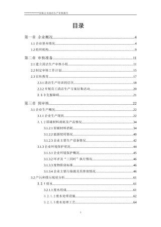 清洁生产制药行业模板