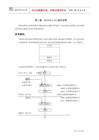 IEC60870-5-101规约说明(DOC31页)