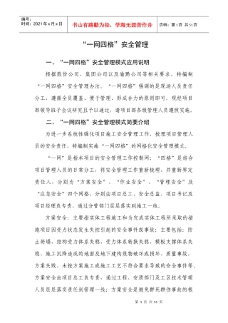 ”安全管理模式