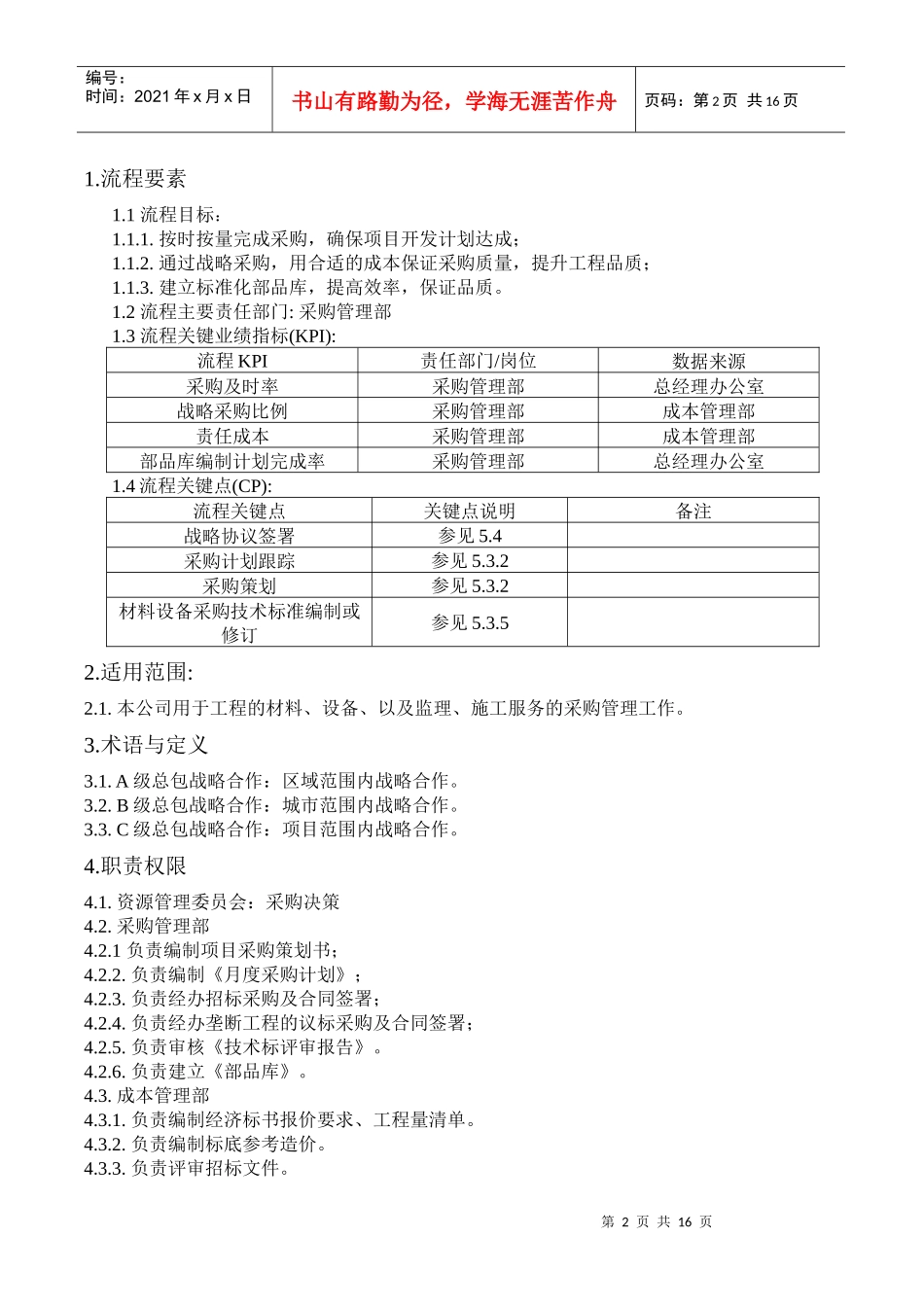 房地产工程及材料设备采购作业指引_20页_第2页