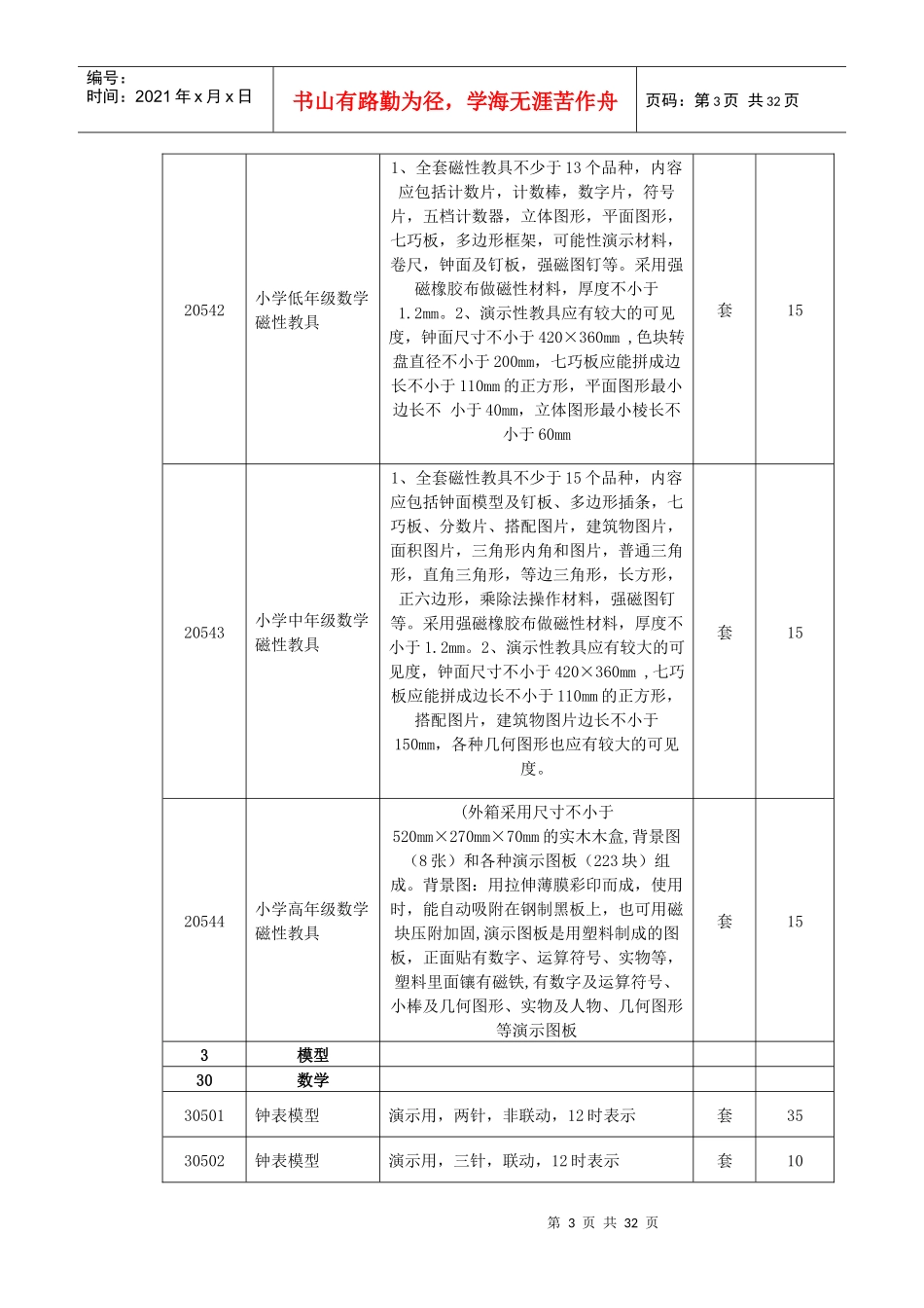 小学教学仪器设备技术参数_第3页