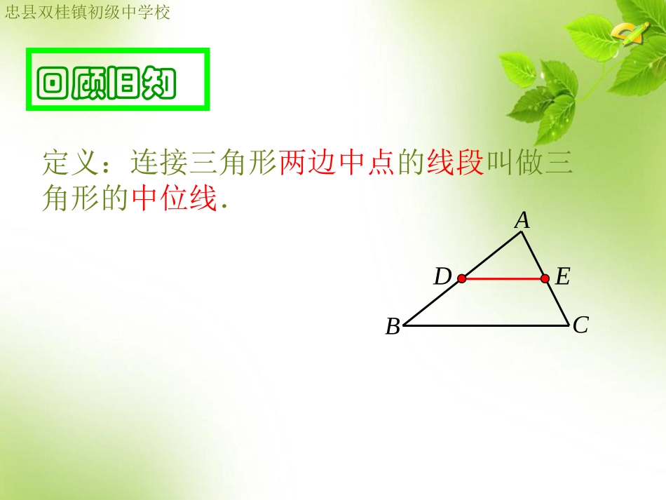 三角形的中位线微课_第2页