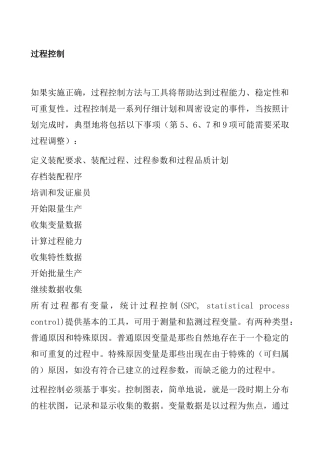 企业生产过程控制