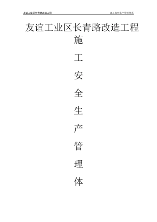 施工安全生产管理体系(完整版)