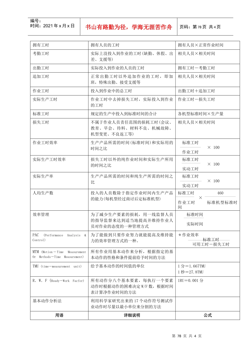IE工业工程全套管理（精华）IE 第7章IE分析方法与用语集（DOC）_第3页