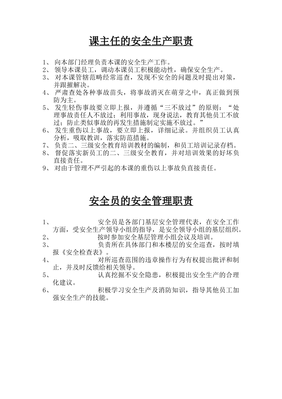 TCL公司各级人员安全生产职责_第2页