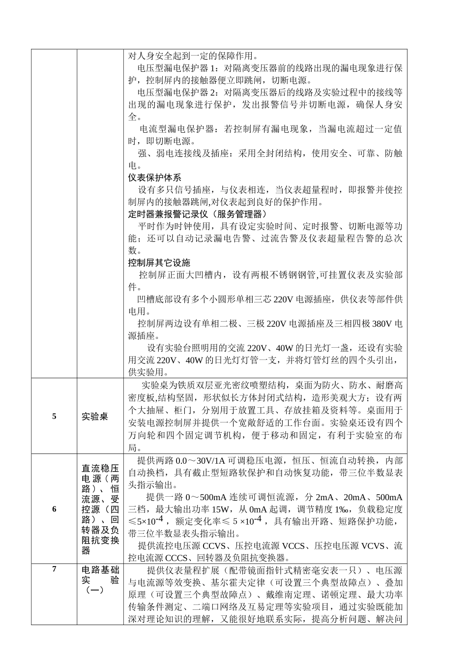 南充市技工学校机电设备及实验装置等政府采购_第3页