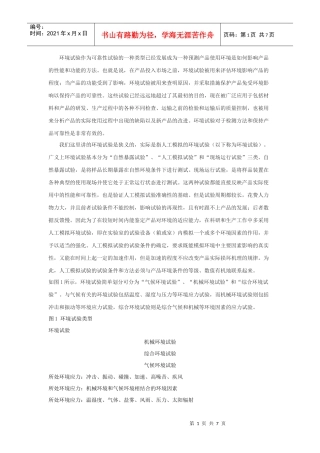 环境试验设备介绍-环境试验作为可靠性试验的一种类型已经发