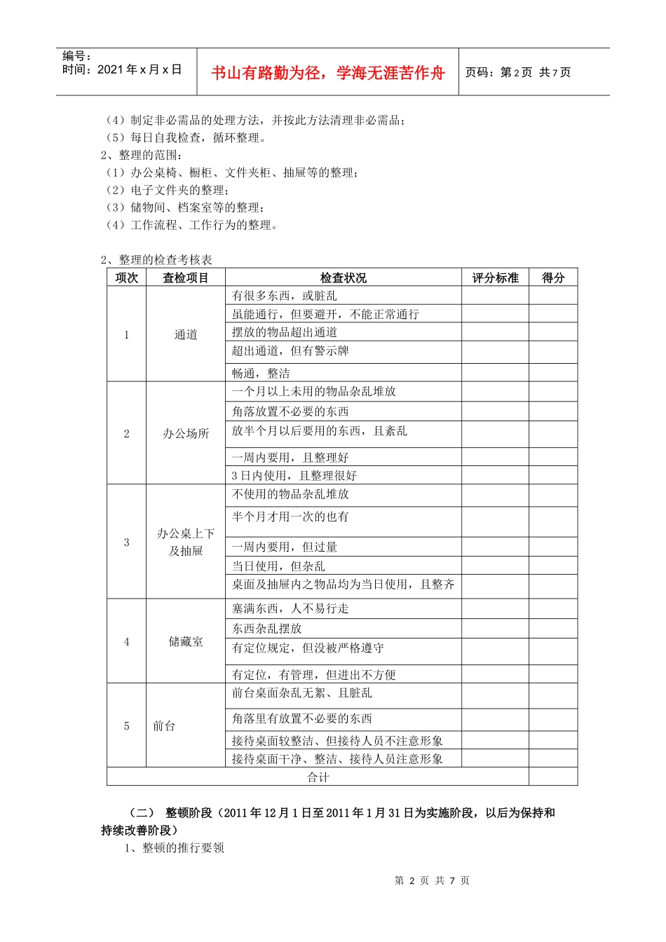 某公司5S管理实施方案_第2页