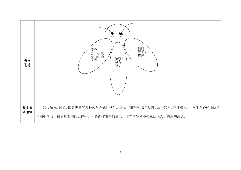 《萤火虫》教学设计(2)_第3页
