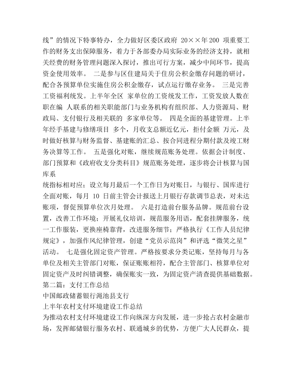 支付会计工作总结(精选多篇) _第3页