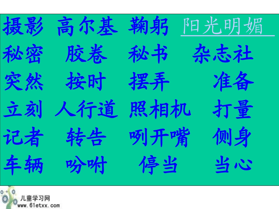（人教新课标）三年级语文课件小摄影师（2）_第2页