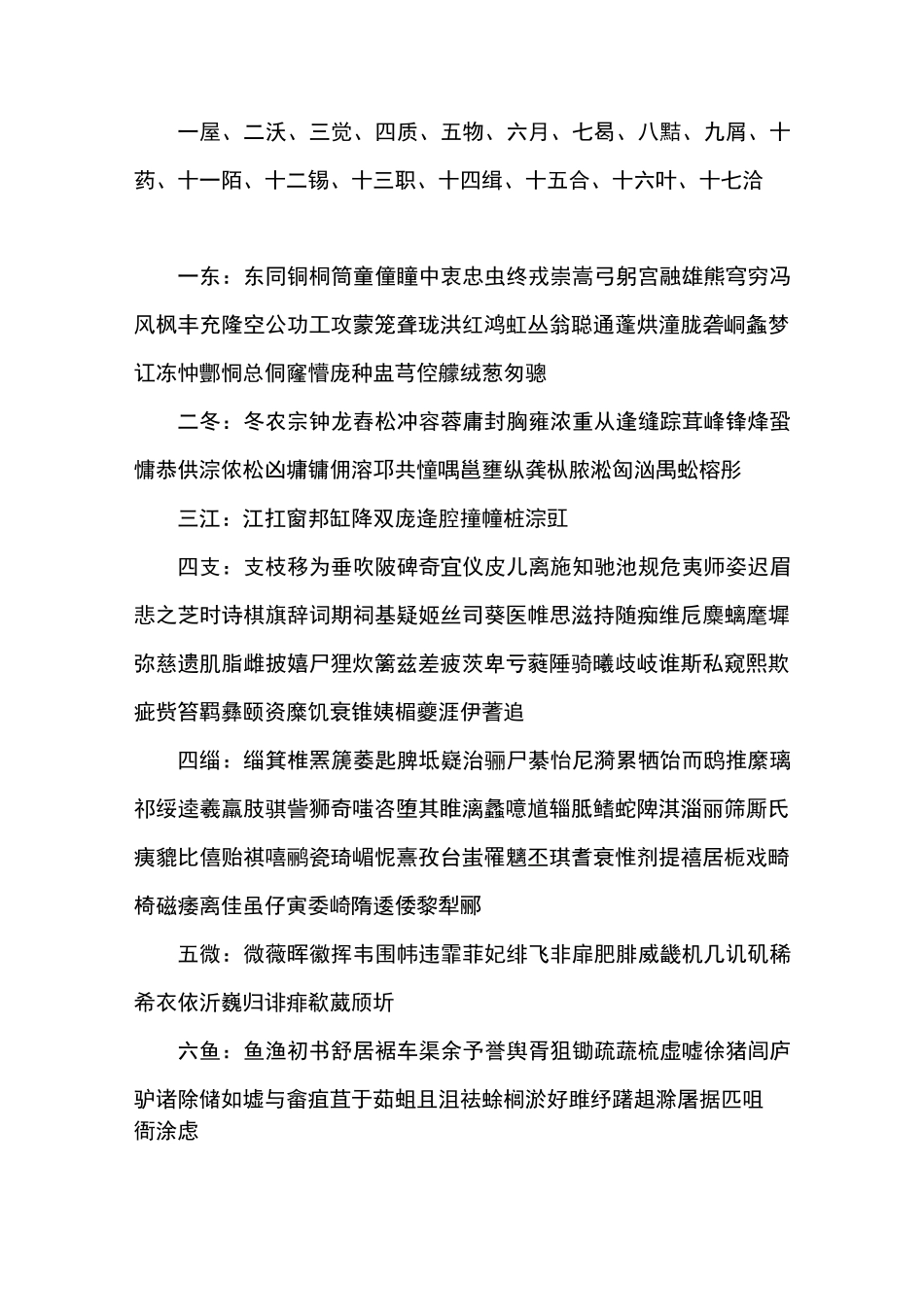 古诗词平水韵表_第2页