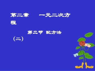 配方法（二）演示文稿