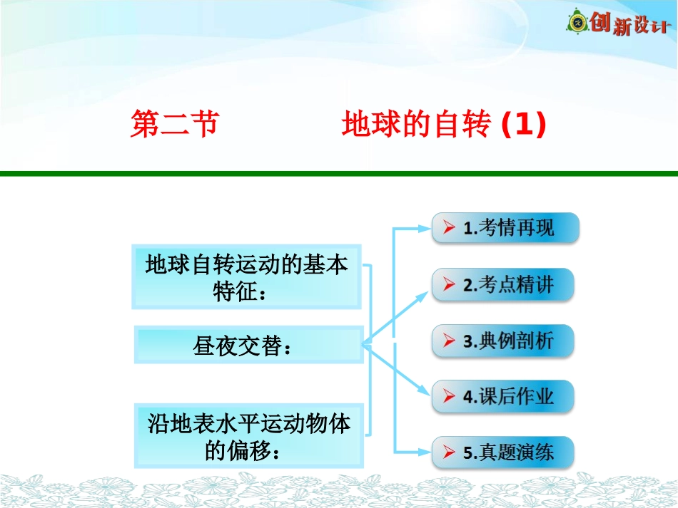 第二节地球的自转(1)_第1页