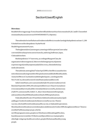 10年至16年考研英语二完形