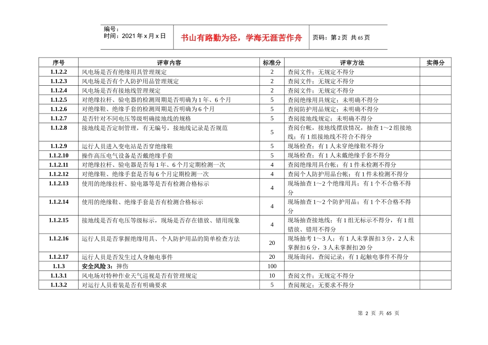 本质安全型风电场评审标准(最新)_第2页
