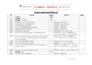 本质安全型风电场评审标准(最新)