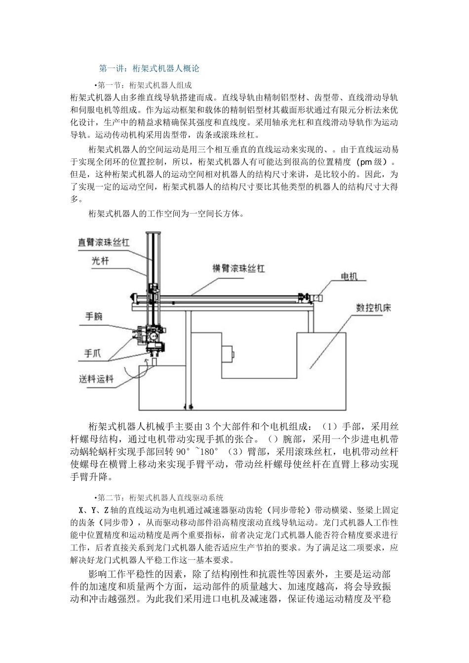 桁架式上下料机器人讲座内容_第1页