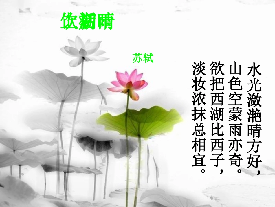 饮湖上初晴后雨 (2)_第3页